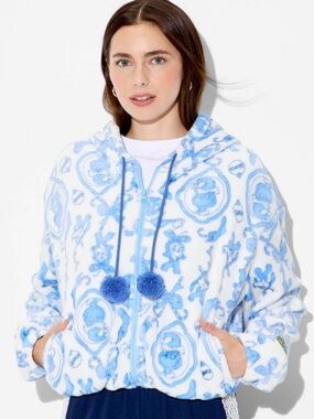 The Grinch - Women's Grinch Zip-Up Graphic Hooded Sweatshirt -  White